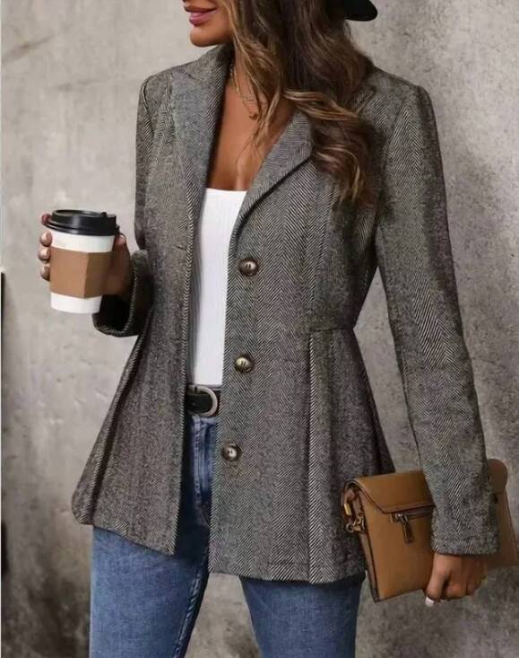 MISS SPARKLING Jackets & Blazers - NEW MISS SPARKLING women's greyson tailored blazer in grey
